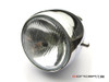 5.75" Vintage Style Chrome Metal Headlight + Integrated Digital GPS Speedometer