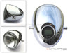 5.75" Vintage Style Chrome Metal Headlight + Integrated Digital GPS Speedometer