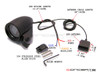 Matte Black Handlebar Mount GPS Digital Speedometer MPH / KPH - Fits 1" (25.4mm) Bars