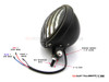 5.75" Bates Style Prison Grill Matte Black Metal Headlight - 12v / 55w Halogen Bulb