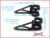 MAX High Quality CNC Machined Headlight Brackets - 54/55mm Diameter