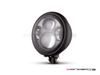 5.75" Bates Style LED Daymaker Matte Black Metal Headlight