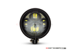 5.75" Bates Style LED Daymaker Matte Black Metal Headlight