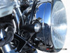 MAX Matte Black + Silver Machined Aluminium Micro Bullet LED Indicators / Turn Signals