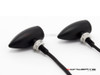 MAX Matte Black Machined Aluminium Micro Bullet LED Indicators / Turn Signals