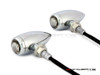 MAX Chrome Machined Aluminium Micro Bullet LED Indicators / Turn Signals