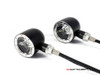 Set Of 4 Black + Alum Bezel CNC Machined Billet Alum Classic Integrated Front & Rear Turn Signals