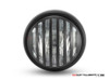 6" Matte Black Universal Metal Headlight + Prison Grill - Emarked