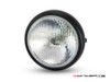 6" Matte Black Universal Metal Classic Headlight - Emarked