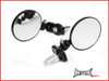 Black Round Aluminiun Folding Bar End Mirrors