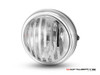 6" Matte Black & Chrome + Prison Grill Metal Classic Headlight - Emarked