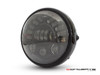 7.7" Gloss Black Metal LED Headlight + Integrated Turn Signals