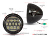 7.7" Gloss Black Metal Multi Projector LED Headlight