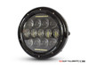 7.7" Gloss Black Metal Multi Projector LED Headlight
