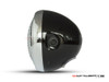 6" Gloss Black & Chrome + Mesh Grill Metal Classic Headlight - Emarked
