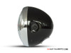 6" Gloss Black & Chrome + Prison Grill Metal Classic Headlight - Emarked
