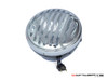 7.5" Gloss Black & Chrome + Prison Grill Metal Classic Headlight