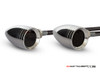 Chrome Alloy Custom LED Turn Signals / Running Lights - Smoked Lense