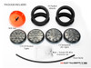 4" Universal Flush Mount Integrated LED Stop / Tail Light / Turn Signals + Reverse Lights - Set Of 4