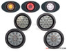 4" Universal Flush Mount Integrated LED Stop / Tail Light / Turn Signals + Reverse Lights - Set Of 4