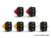  2.75" Universal Alum LED Stop / Tail Lights + Turn Signals + Reverse Lights - Set Of 6