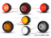  2.75" Universal Alum LED Stop / Tail Lights + Turn Signals + Reverse Lights - Set Of 6