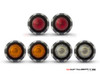 CNC Machined Alum Beehive LED Stop / Tail Lights + Turn Signals + Reverse Lights - Set Of 6