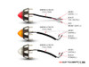 CNC Machined Alum Beehive LED Stop / Tail Lights + Turn Signals + Reverse Lights - Set Of 6