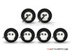 Flush Mount Beehive LED Stop / Tail Lights + Turn Signals + Reverse Lights - Set Of 6