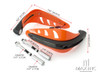 ORANGE Universal Hand Guards with Integrated White LED Daytime Running Lights