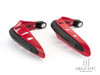 RED Universal Hand Guards with Integrated Amber LED Turn Signals