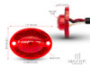 Universal Micro Oval LED Stop / Tail Light / Reflector