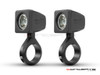 Cube 10W LED Spot Lights + Wiring Harness + Switch + Fork Clamps - 32/33MM