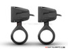 Cube 10W LED Spot Lights + Wiring Harness + Switch + Fork Clamps - 32/33MM