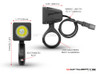 Cube 10W LED Spot Lights + Wiring Harness + Switch + Fork Clamps - 32/33MM
