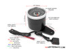 Smiths Replica Motorcycle GPS Analog Speedometer + Billet Alum Housing - MPH