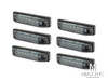 4" Flush Mount LED Stop / Tail Lights + Turn Signals + Reverse Lights - Set Of 6