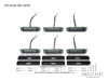4" Flush Mount LED Stop / Tail Lights + Turn Signals + Reverse Lights - Set Of 6