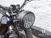 5.75" Black Prison Bar Grill Metal Headlight Cover