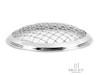  5.75" Chrome Mesh Grill Metal Headlight Cover