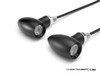 MAX LADZ Black CNC Machined Alum Mini LED Indicators / Turn Signals + Running Lights