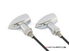 MAX LADZ Chrome CNC Machined Alum Mini LED Indicators / Turn Signals + Running Lights