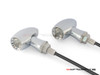 MAX LADZ Chrome CNC Machined Alum Mini LED Indicators / Turn Signals + Running Lights