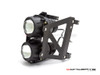 Black Dual Stacked Streetfighter Projector Headlight Set - Emarked & DOT Approved