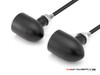 MAX "DERBY" Black CNC Machined Alum Classic Mini LED Indicators / Turn Signals