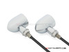 MAX "DERBY" Chrome CNC Machined Alum Classic Mini LED Indicators / Turn Signals