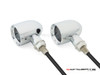 MAX "DERBY" Chrome CNC Machined Alum Classic Mini LED Indicators / Turn Signals