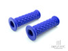 Blue Diamond Cafe Racer Style Hand Grips - 7/8" (22mm)