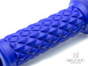 Blue Diamond Cafe Racer Style Hand Grips - 7/8" (22mm)