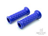 Blue Diamond Cafe Racer Style Hand Grips - 7/8" (22mm)